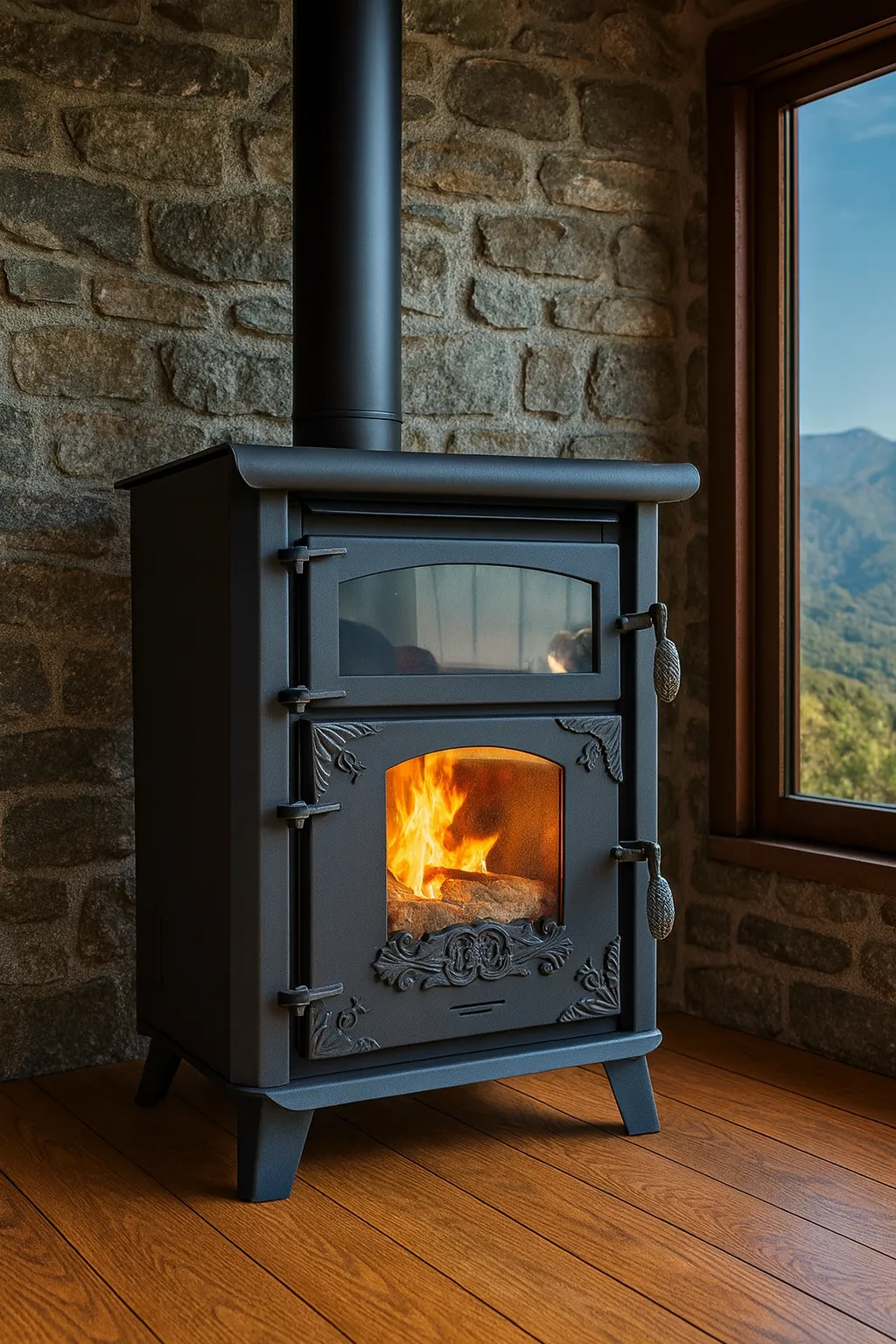 FANLI BUYUK FIRINLI PELET SOBASI EKO MAKSI F 24 KW