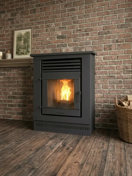 24 KW KALORIFERLI SOMINE HAZNELI PELET SOBASI SULU SISTEM